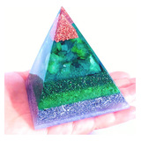 Cristal Quartzo Verde Orgonite Piramidal Feng Shui Cura Amor