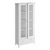 Cristaleira 2 Portas 1 Gaveta Ditália Branco E 954