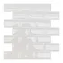 Cromo Sign Pastilha Adesiva Resinada Tijolinho Branco Kit 10 Placas
