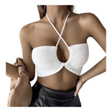 Croped Blusa Feminina Top