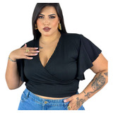 Croped Feminino Plus Size