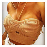 Croped Top Com Cordao