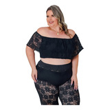 Cropeed Plus Size Ciganinha