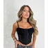 Cropped Alcinha Corset Moda Feminina Corse De Renda Com Alça