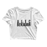 Cropped Alec Benjamin Musica Indie Pop Blusa Feminina