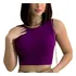 Cropped Básico Canelado Tricot Modal