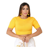 Cropped Blusa Feminina Manguinha