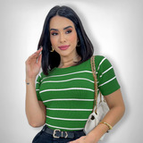 Cropped Blusa Tricot Modal