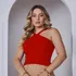 Cropped Blusinha Bojo Alça Modal Cruzado