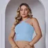 Cropped Blusinha Bojo Alça Modal Cruzado
