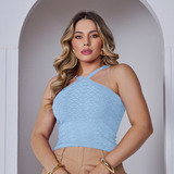 Cropped Blusinha Bojo Alca
