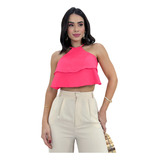 Cropped Blusinha Feminina Bata