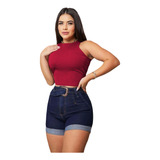 Cropped Blusinha Feminina Canelada
