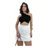Cropped Blusinha Feminina Mula Regata Canelado 3d Babado