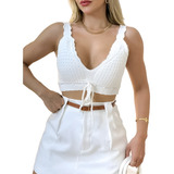 Cropped Blusinha Feminino Regata