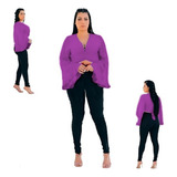 Cropped Blusinha Manga Comprida