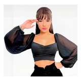Cropped Blusinha Manga Longa