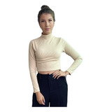 Cropped Blusinha Manga Longa