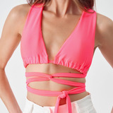 Cropped Blusinha Multiformas Trancado