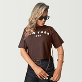 Cropped Camiseta Baby Look