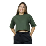 Cropped Camiseta Blusa Soltinha