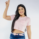 Cropped Camiseta Blusinha Feminina