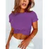 Cropped Camiseta Feminino Nó Blusa