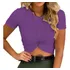 Cropped Camiseta Feminino Nó Blusa