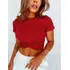 Cropped Camiseta Feminino Nó Blusa