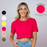 Cropped Camiseta Feminino Tshirt
