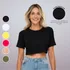 Cropped Camiseta Feminino Tshirt Blusa Estilosa Larguinha
