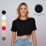 Cropped Camiseta Feminino Tshirt