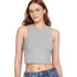 Cropped Canelado Top Feminino Ribana Regata Basica