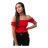 Cropped Ciganinha Infantil Rosa