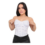 Cropped Corselet Renda E