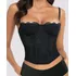 Cropped Corset Corselet Top Feminino Sem Bojo Verão Crop