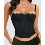 Cropped Corset Corselet Top