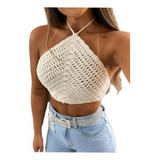 Cropped Croche Feminino Trico