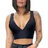 Cropped Decote Cavado Profundo Em V Frente E Costas 
