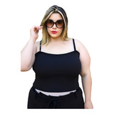 Cropped Decote Plus Size