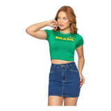 Cropped Do Brasil Blusinha