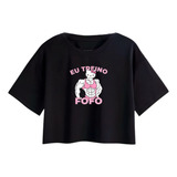 Cropped Estampado Academia Feminina