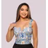 Cropped Estampado Feminino Verão Estampa Tropical Floral