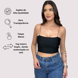 Cropped Faixa Liso Alcinha