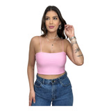 Cropped Faixa Liso Alcinha
