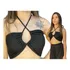 Cropped Faixa Multiformas Amarração Top De Amarrar Canelado