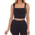 Cropped Feminina Blusinha Curta Alça Grossa Basico Canelado