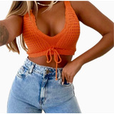 Cropped Feminina Tricot Modal