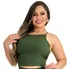 Cropped Feminino Alcinha Regulaçao Moda Feminina Top Aberto