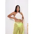 Cropped Feminino Crochê Bordado Triangulo Verão Praia Festas
